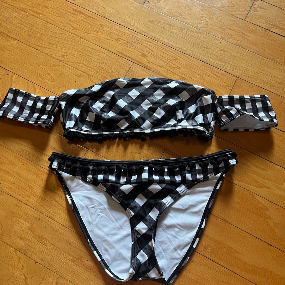 ASOS sexy black and white bikini